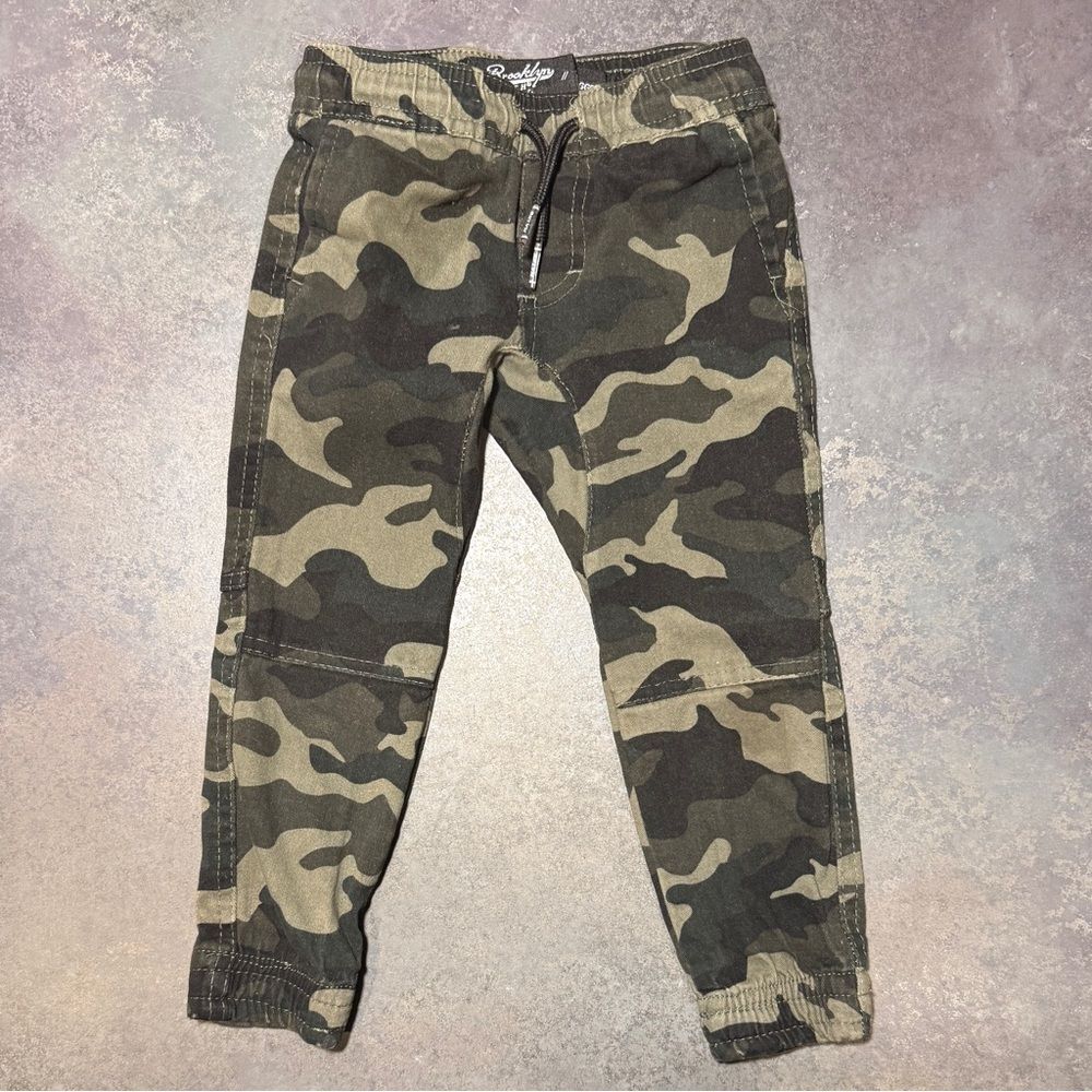 Brooklyn Cloth Camo Jogger Pants 3T Elastic Waist Drawstring NWOT